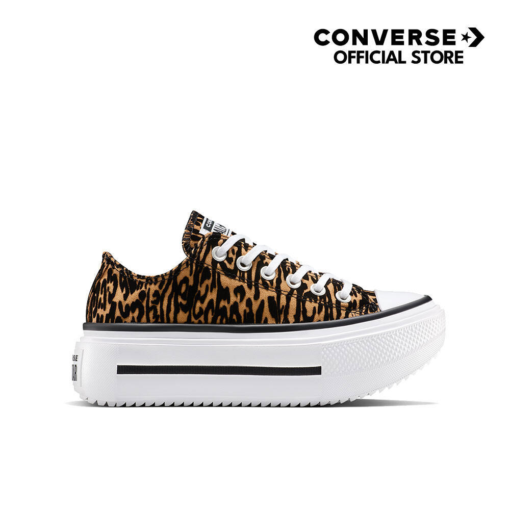 CONVERSE รองเท้า CTAS LIFT DOUBLE STACK ANIMAL GRAPHIC OX BROWN/BLACK Women A16405CF_H5BRBK