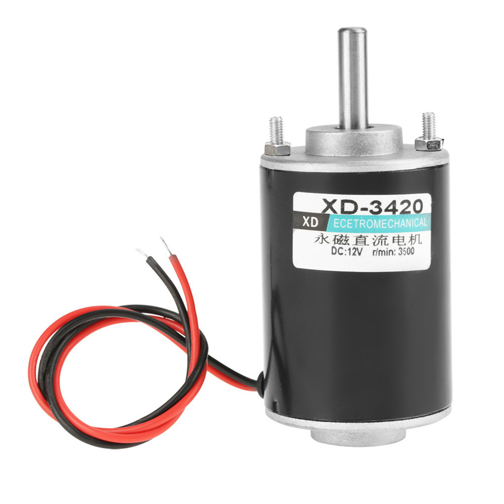 [Mmooo] XD‐3420 30W แม่เหล็กถาวร DC Motor ความเร็วสูง CW/CCW(12V 3500RPM)