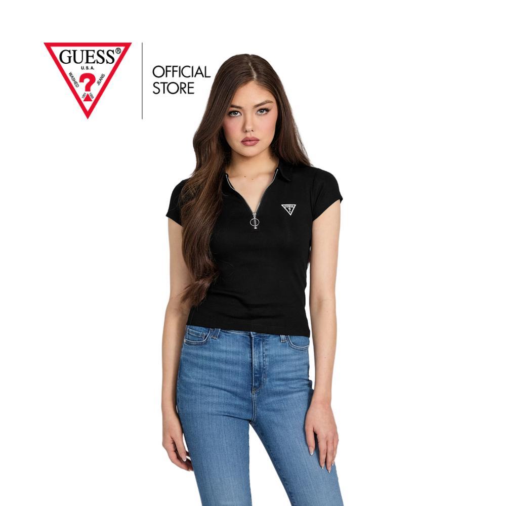 GUESS WOMEN เสื้อผ้าถัก รุ่น QBYP32K7ML0  สีดำ