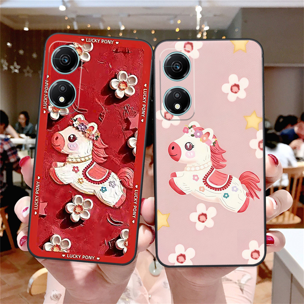 เคส Honor X5 Plus / X7b ลายม้าลัคกี้ปีใหม่สุดน่ารัก