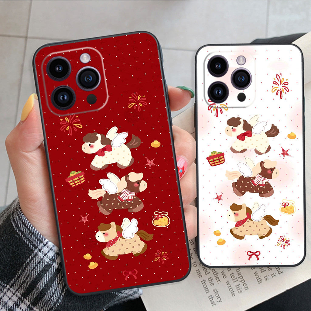 เคส Iphone 13-IPHONE 13 PRO-IPHONE 13 PRO MAX-IPHONE 13 MIN พิมพ์ลาย Lucky Tet Horse ป้องกันกล้อง
