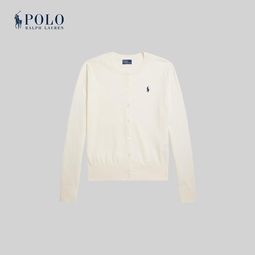Polo Ralph Lauren เสื้อคาร์ดิแกนผู้หญิง รุ่น WMPOSWENDW20480 สีขาว