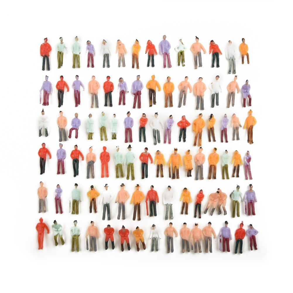 [COLO] 25/100 ชิ้น 1:75 Scale รถไฟรถไฟผสมทาสีคนตัวเลขรุ่น DIY Cabs