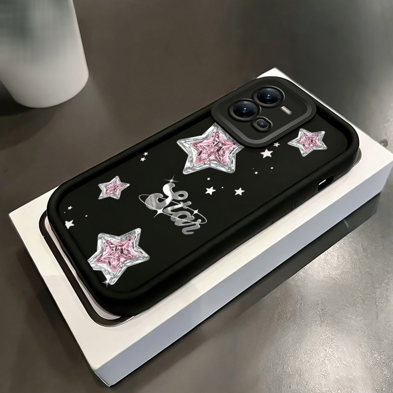 HP เคสโทรศัพท์สําหรับ VIVO V25 5G V25E V25 Pro 5G X80 Lite 5G กรณี 2 สี Star Sparkling Soft ซิลิโคน 