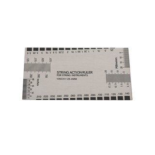 [จัดส่งภายใน 24 ชม.] เครื่องวัดสายกีตาร์, ไม้บรรทัดสแตนเลสทน…