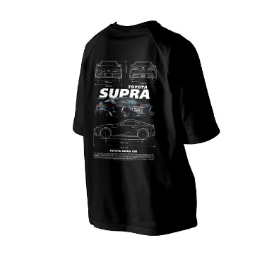 เสื้อยืด Toyota Supra A90 ไมโครไฟเบอร์