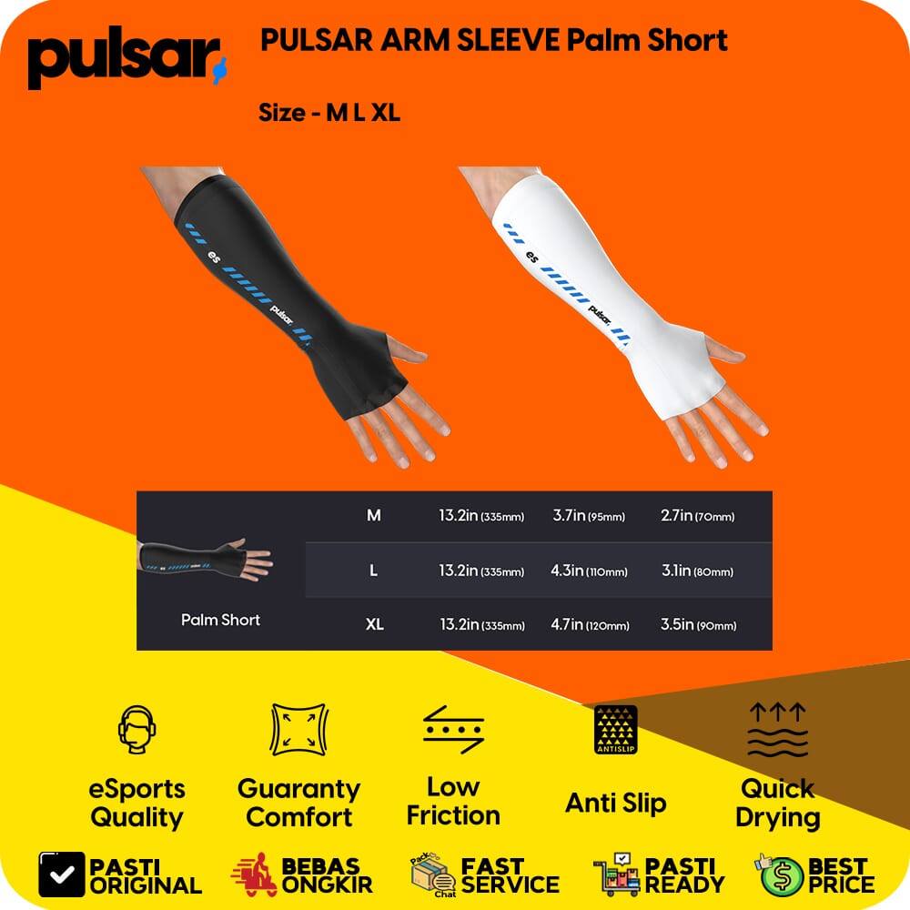 อุปกรณ์เสริมเมาส์สําหรับเล่นเกม - ปลอกแขน Pulsar eS ARM SLEEVE Palm สั้น Size M / L / XL สบายไม่มีรอ
