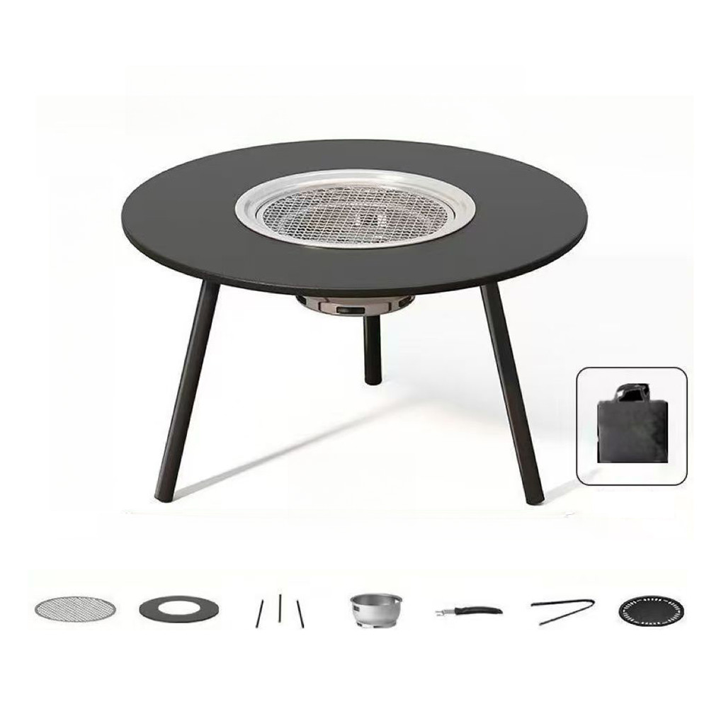 ผลิตภัณฑ์ใหม่ Outdoor Camping BBQ Table Multi-Functional Fire TeaCooking Table น้ําหนักเบา