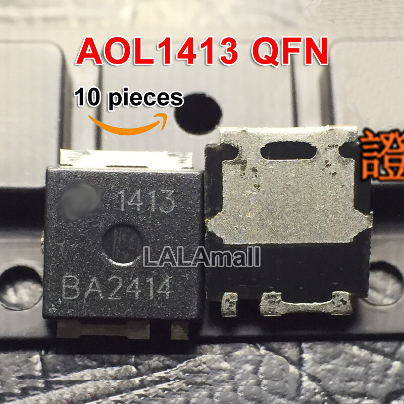 5 ชิ้น/10 ชิ้น AOL1413 QFN AON1413 AO1413 1413 ULtraSO-8 MOSFET ใหม่เดิม