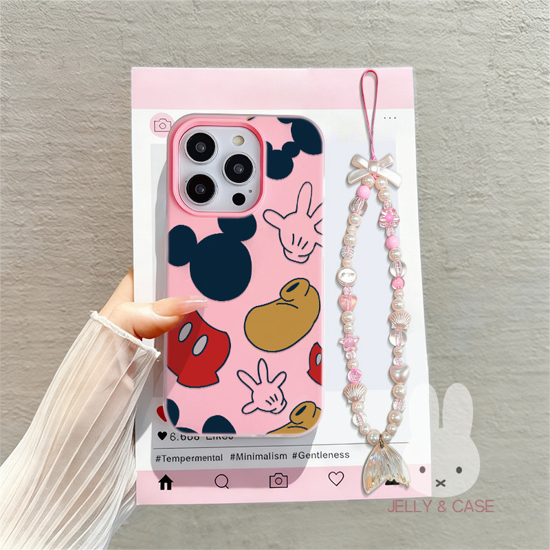 GANTUNGAN 2 In 1 Mickey Mouse Jelly LanyardปลอกOppo A6S Reno 15F 5G 15 Pro Max Reno 15 5G A6T Pro 5G