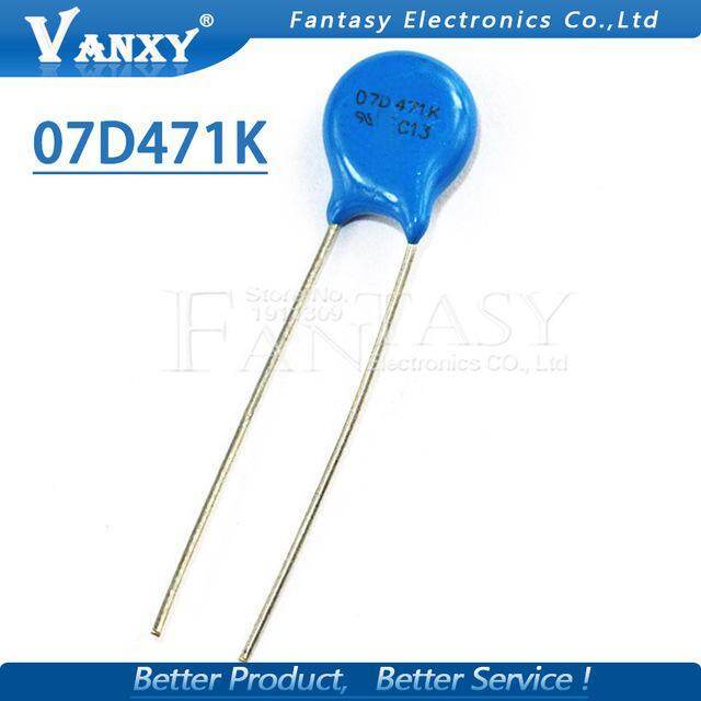 100 ชิ้น varistor 07D471K 470V piezoresistor 7D471K 07D471