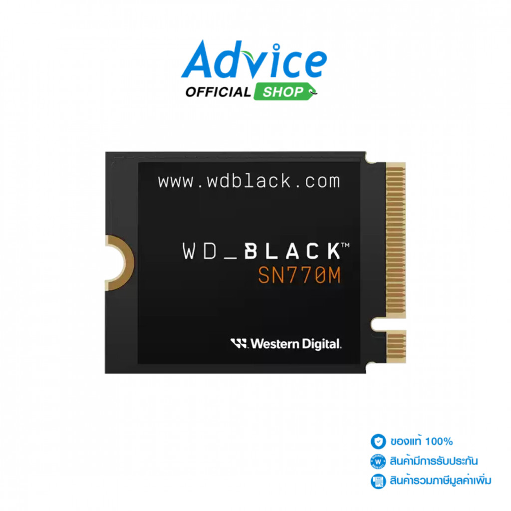 WD 500 GB SSD M.2 PCIe 4.0 BLACK SN770M (WDS500G3X0G) NVMe M.2 2230 - A0169574