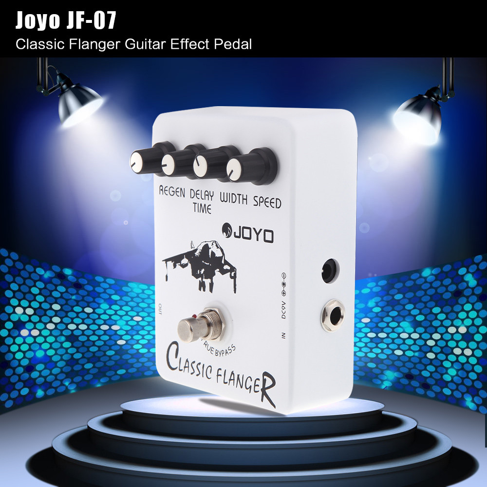 [musb] Joyo JF-07 Classic Flanger Guitar Effect Pedal พร้อมการออกแบบ True Bypass