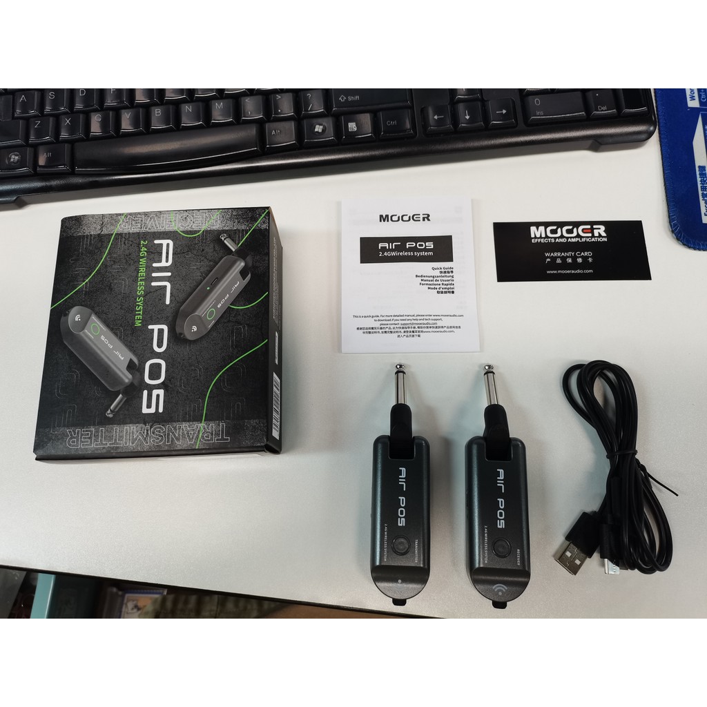 [Mmoo] Mooer 2.4G ระบบกีตาร์ไร้สายแบบชาร์จไฟได้ชุดรับเครื่องส่งสัญญาณสําหรับเบสไฟฟ้าเครื่องมือลม Plu