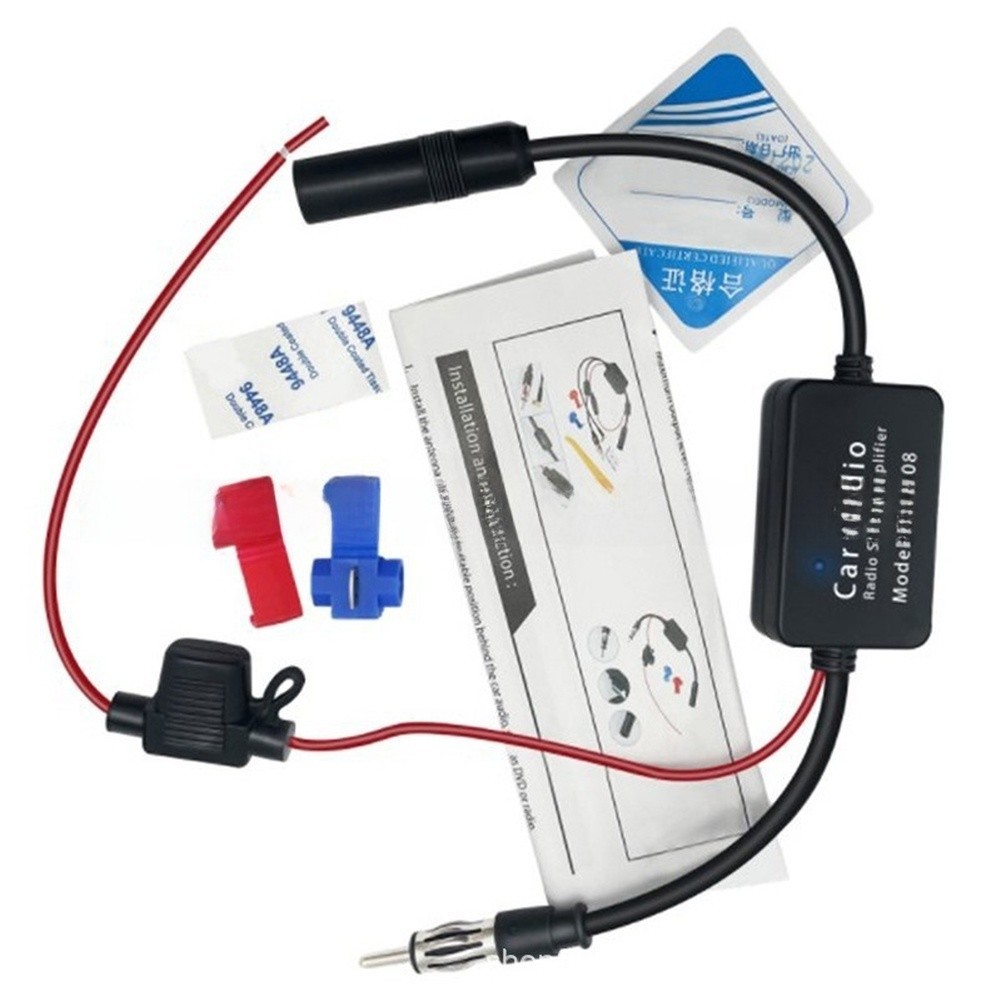 2026ใหม่FM สัญญาณวิทยุ Booster ANT-208 สําหรับรถยนต์ DAB เสาอากาศ FM เครื่องEnhancer 25DB Gain