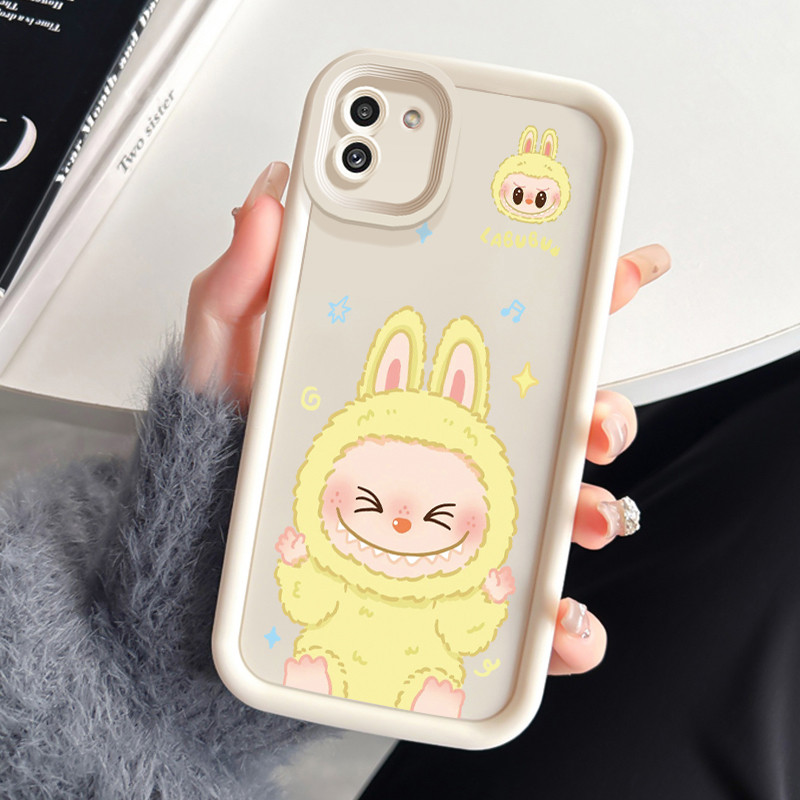 เคสสำหรับ Samsung Galaxy A03 เคสโทรศัพท์สัตว์ประหลาดน่ารักสามสีซิลิโคนกันกระแทก