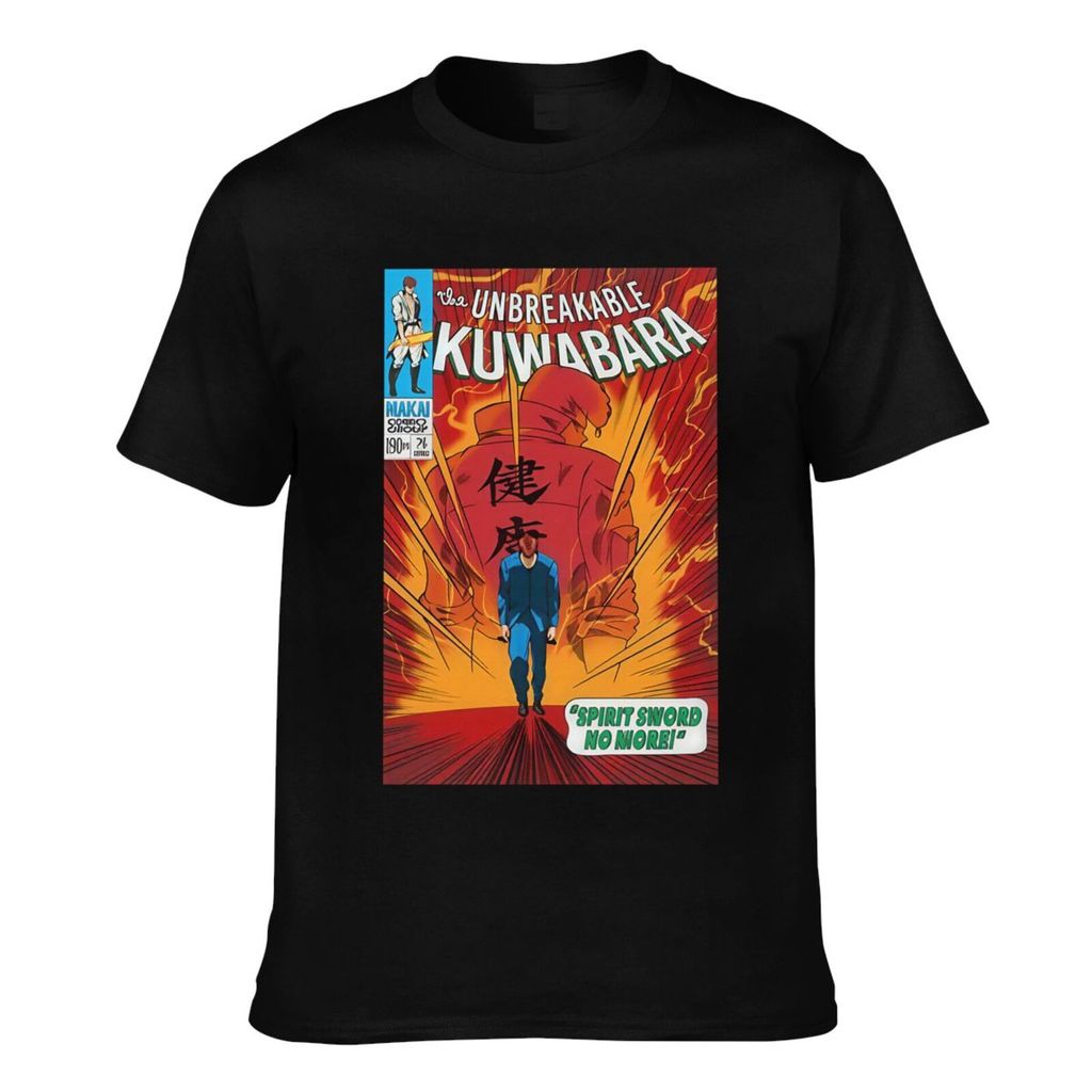 แฟชั่นพิมพ์ Kuwabara Yu Yu Hakusho การ์ตูนเสื้อยืดลําลองสําหรับผู้ชาย