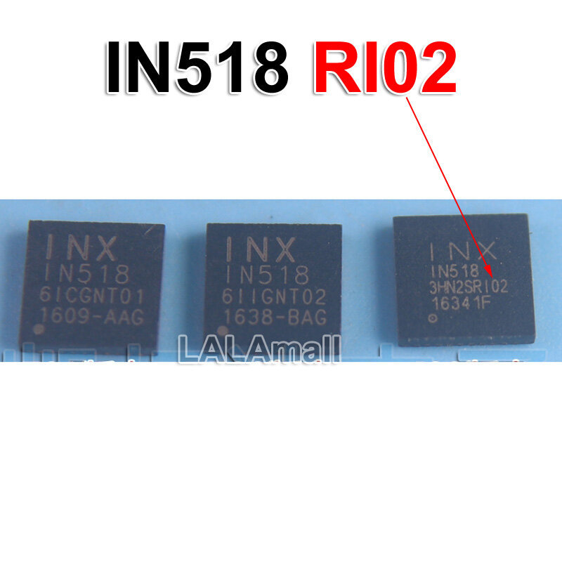 1 ชิ้น IN518 QFN40 NT01 NT02 NT03 RI02 T01 T02 T03 I03 IN518-NT01 IN518-NT03 IN518-RI02 1N518 QFN-40
