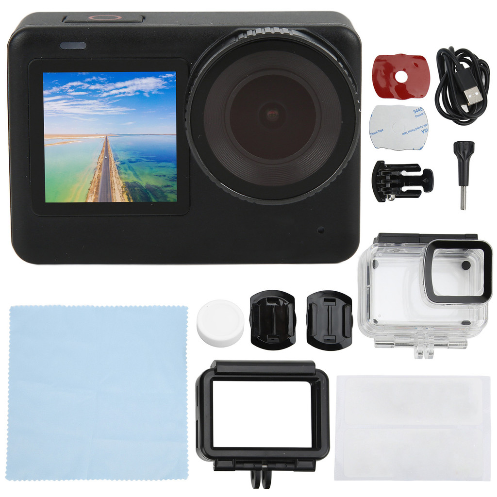 SJCAM SJ10 Pro Dual Screen 4K/60FPS 20MP WiFi Action Camera พร้อม Touch Vlog Mini DV REFG2