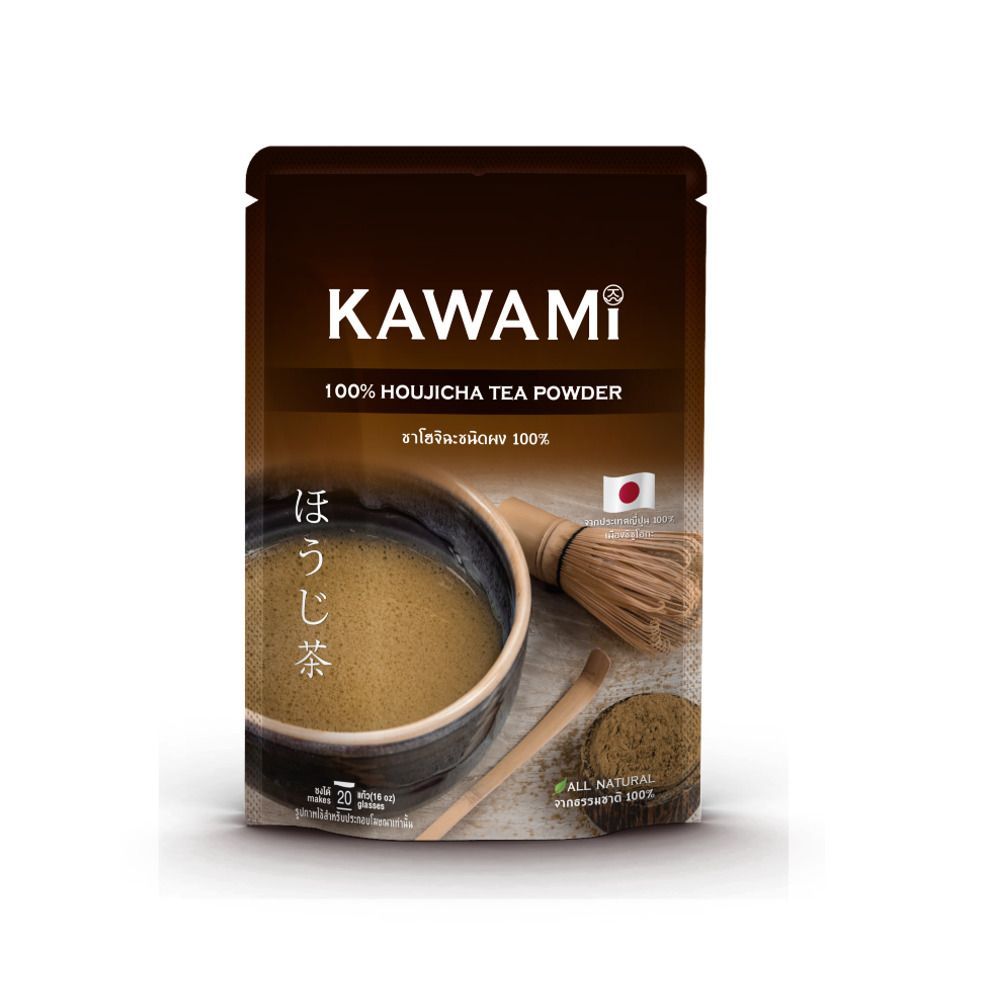🐙 คาวามิ ผงโฮจิฉะ 100% ขนาด 100 กรัม 🐟 KAWAMI HOJICHA 100% 100G. 🐞   🐒