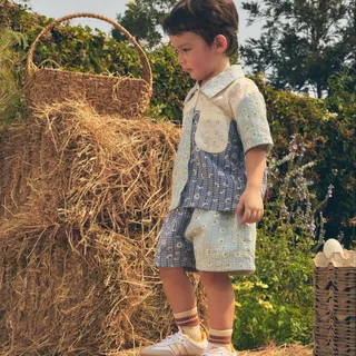 lookbookpetite peter top mr. daisy เสื้อเชิ้ตแขนสั้นลายดอกไม้ mr. daisy