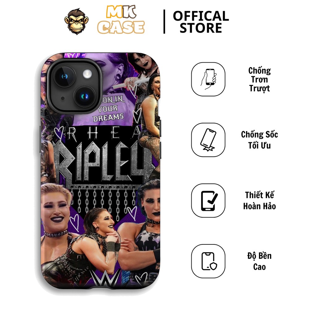Iphone CASE Rhea Ripley วัตถุอเมริกัน กันกระแทก บุคลิกภาพ MK CASE สาย Iphone ทั้งหมด