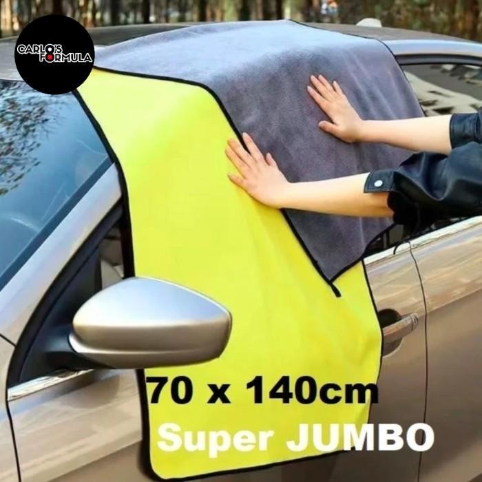 ผ้าไมโครไฟเบอร์สีเทาเหลือง 70x140 ซม. 70ซม. x 140ซม. 70 x 140 ดูดซับน้ํา