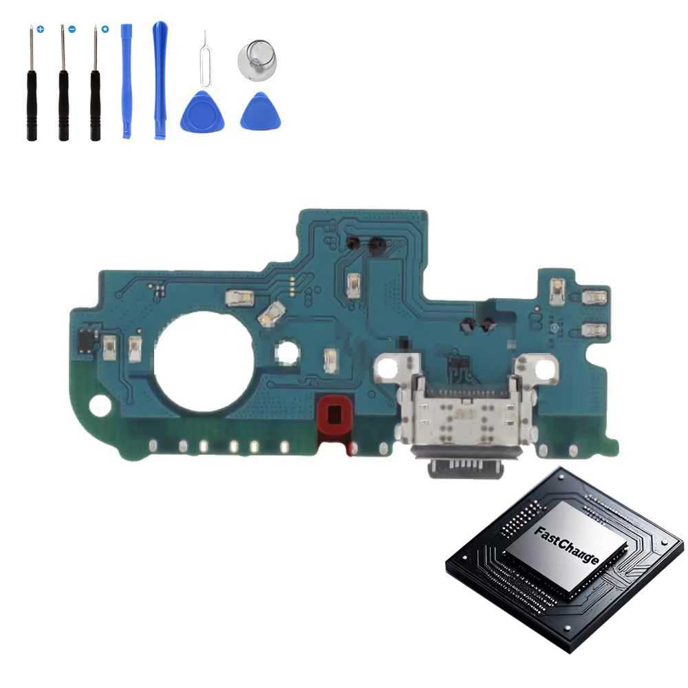 Eutoping ขั้วต่อ usb ชาร์จพอร์ตบอร์ดสําหรับ Samsung Galaxy A35 5G A356 พร้อม Fast CHARGING IC Assemb