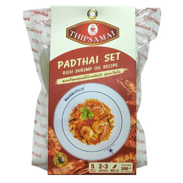 🏹 ทิพย์สมัยชุดพร้อมปรุงผัดไทยมันกุ้งสูตรเข้มข้น 200กรัม 🌠 Thipsamai Padthai Set Rich Shrimp Oil Recipe 200g. ⋆ 885881528
