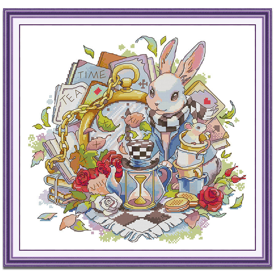 ปักครอสติส กระต่าย การ์ตูน ปักครอสติช 14/11CT