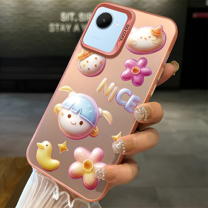 เคสสำหรับ Realme C30 C30s Narzo 50i Prime เคสโทรศัพท์ดอกไม้กันกระแทก
