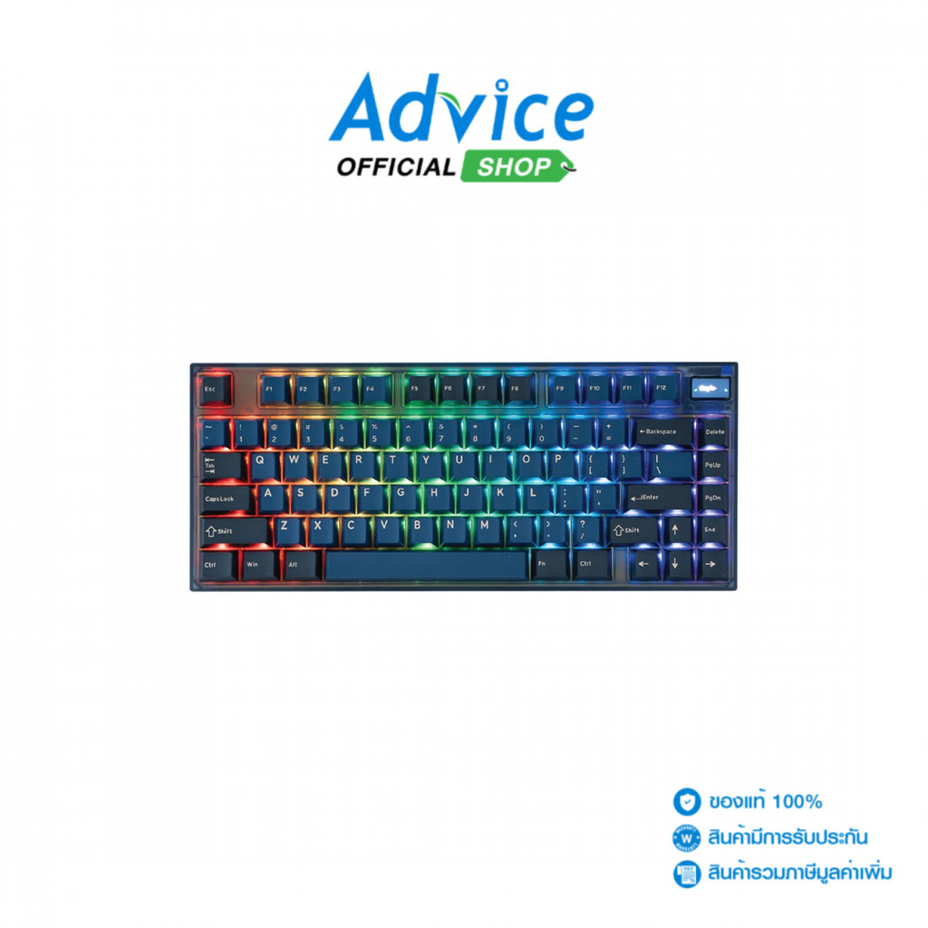 KEYDOUS KEYBOARD WIRELESS NJ81 BLACK BLUE SAMURAI KAILH BOX WHITE (EN) - A0171891