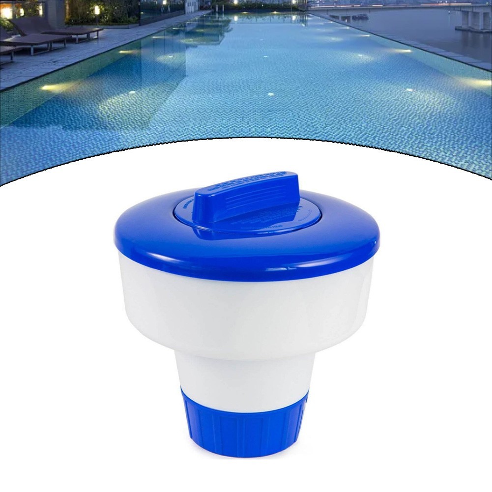 HOTPool Dosing Float Pool เครื่องมือทําความสะอาดสระว่ายน้ําเครื่องจ่ายแท็บเล็ตสําหรับสระว่ายน้ํา
