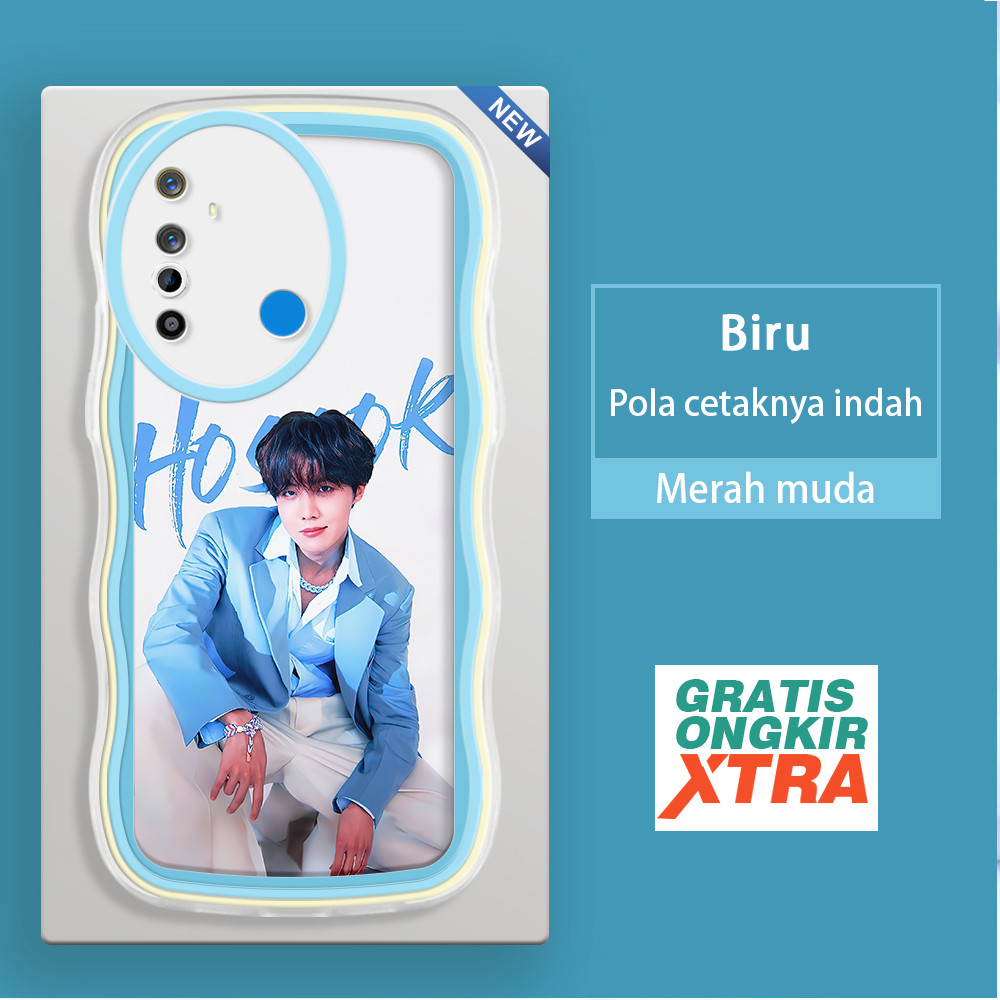 ปลอก HP Realme 5 5i 5s 6 6i 6S 7i C17 8 8i 9 11 pro plus 9i รูปแบบ BTS J-Hope ขอบคลื่นสีสันสดใส jell