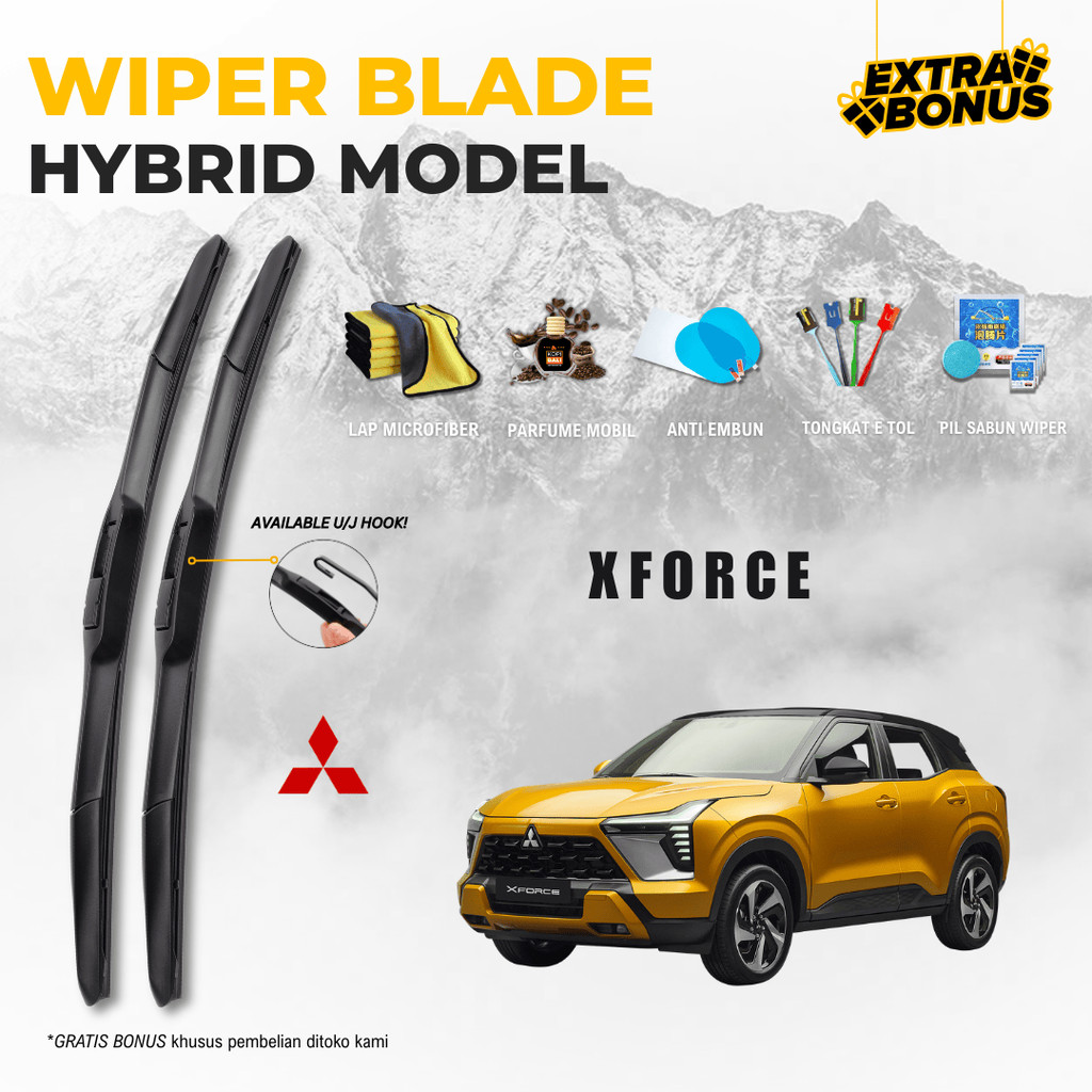 ที่ปัดน้ําฝนกระจกรถยนต์ Mitsubishi XForce Hybrid ฟรี 5 โบนัส
