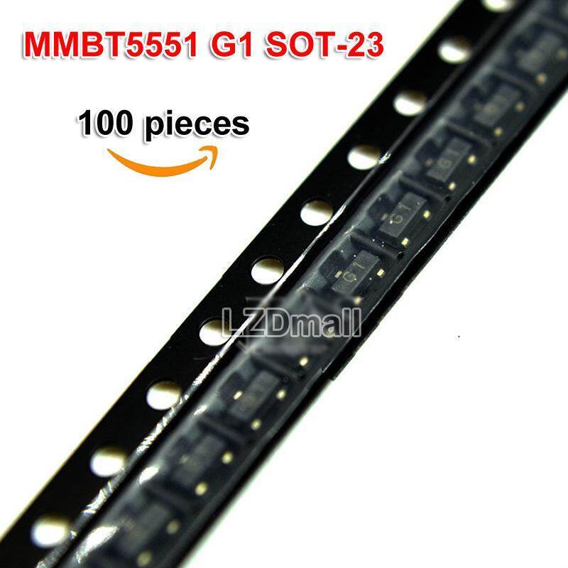 100pcs MMBT5551 G1 SOT-23 2N5551 SOT23-3 SMD 0.6A 180V PNP ทรานซิสเตอร์ใหม่เดิม