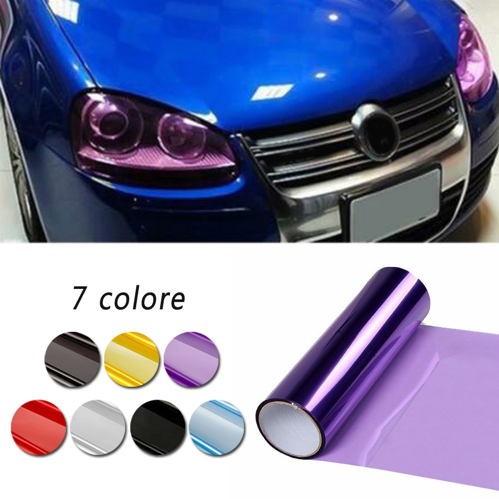 [BLOD]Protector Film Vinyl Wrap Decals ไฟหน้ารถไฟท้ายหมอกสติกเกอร์ Tint