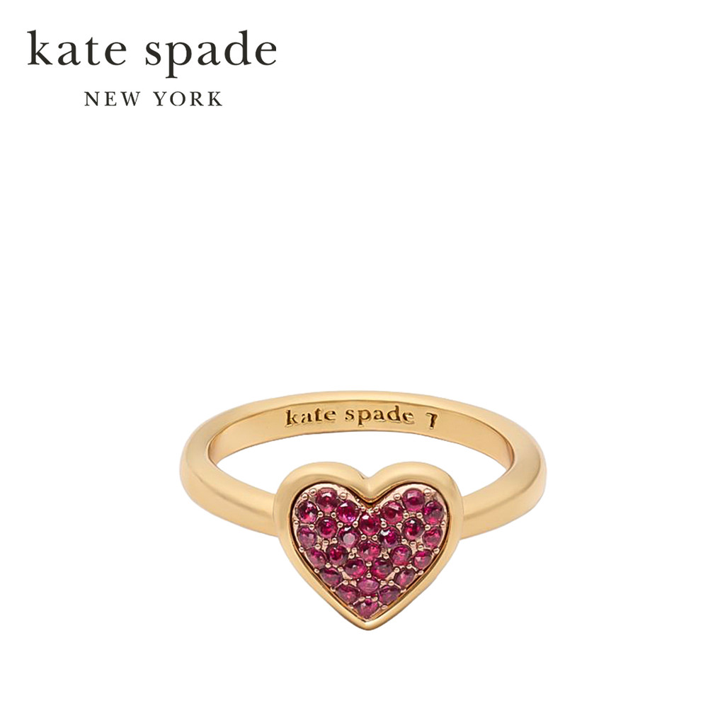 Kate Spade New York แหวนรุ่น With All My Heart Pavé Ring KK467 600 สี Red