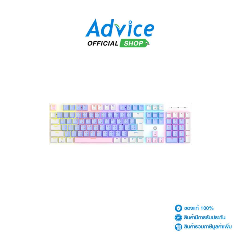 FANTECH KEYBOARD MK889 PRO WHITE PURPLE (BLUE SWITCH) - A0177639
