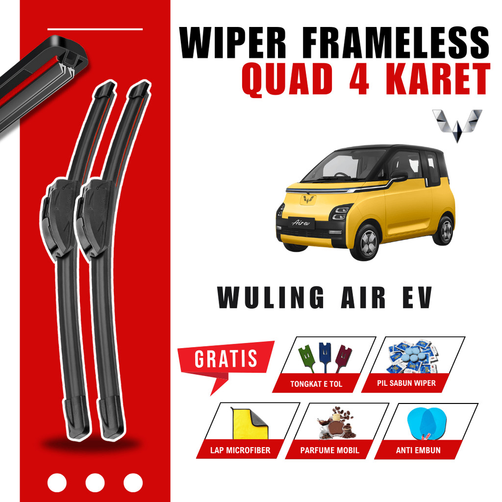 Wuling Air Ev Quad ที่ปัดน้ําฝนกระจกรถยนต์ฟรี 5 โบนัส