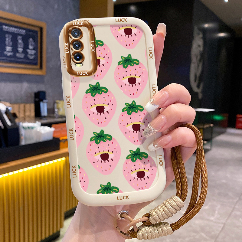 เคส VIVO Y20 Y20i Y20s Y20A Y20G Y12A Y12S Y11s เคส Star ทาสีพร้อมเชือกเส้นเล็ก
