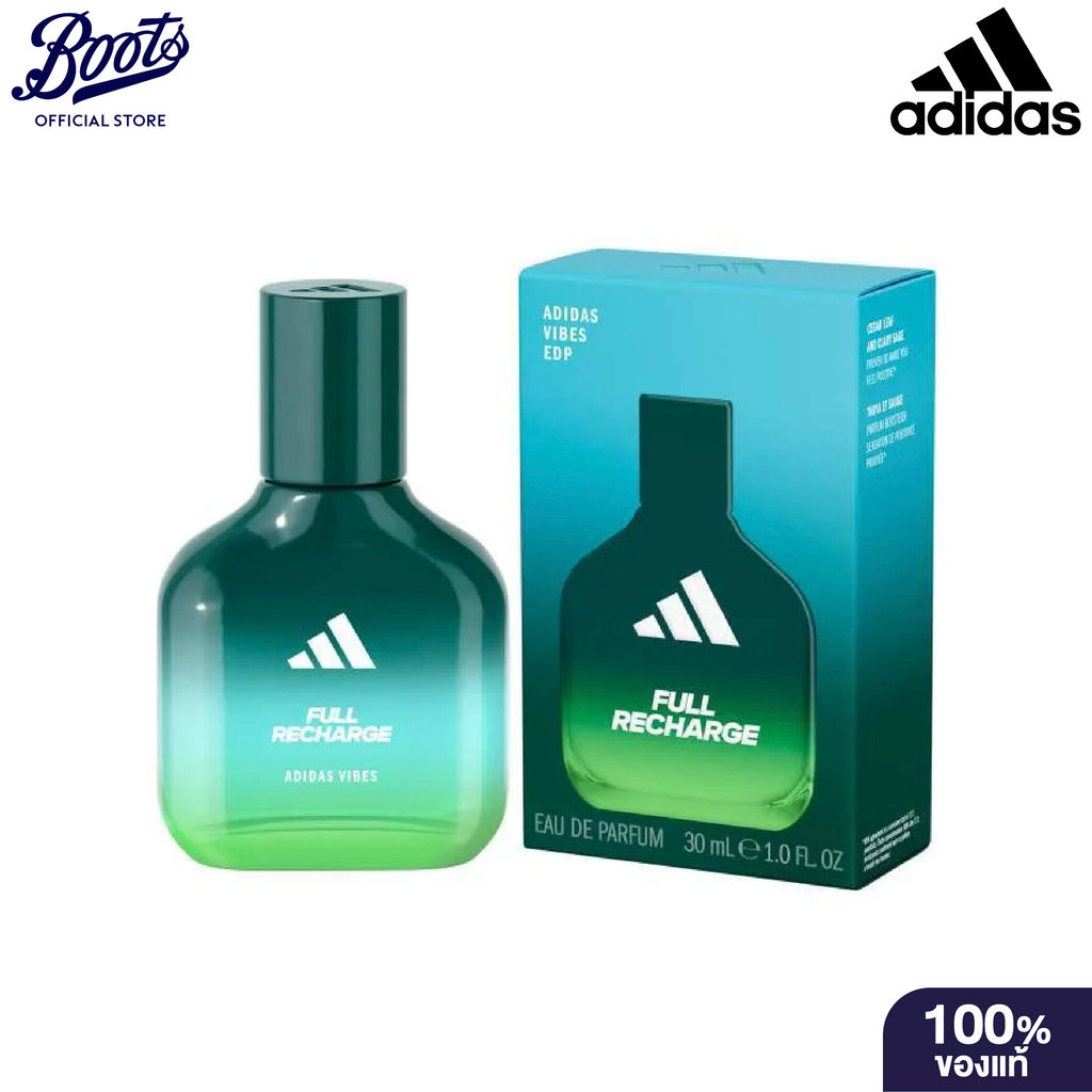 Adidas Vibes Full Recharge Eau De Parfum 30Ml อาดิดาส ไวบ์ส ฟูล รีชาร์จ โอ เดอ พาร์ฟูม 30 มล.