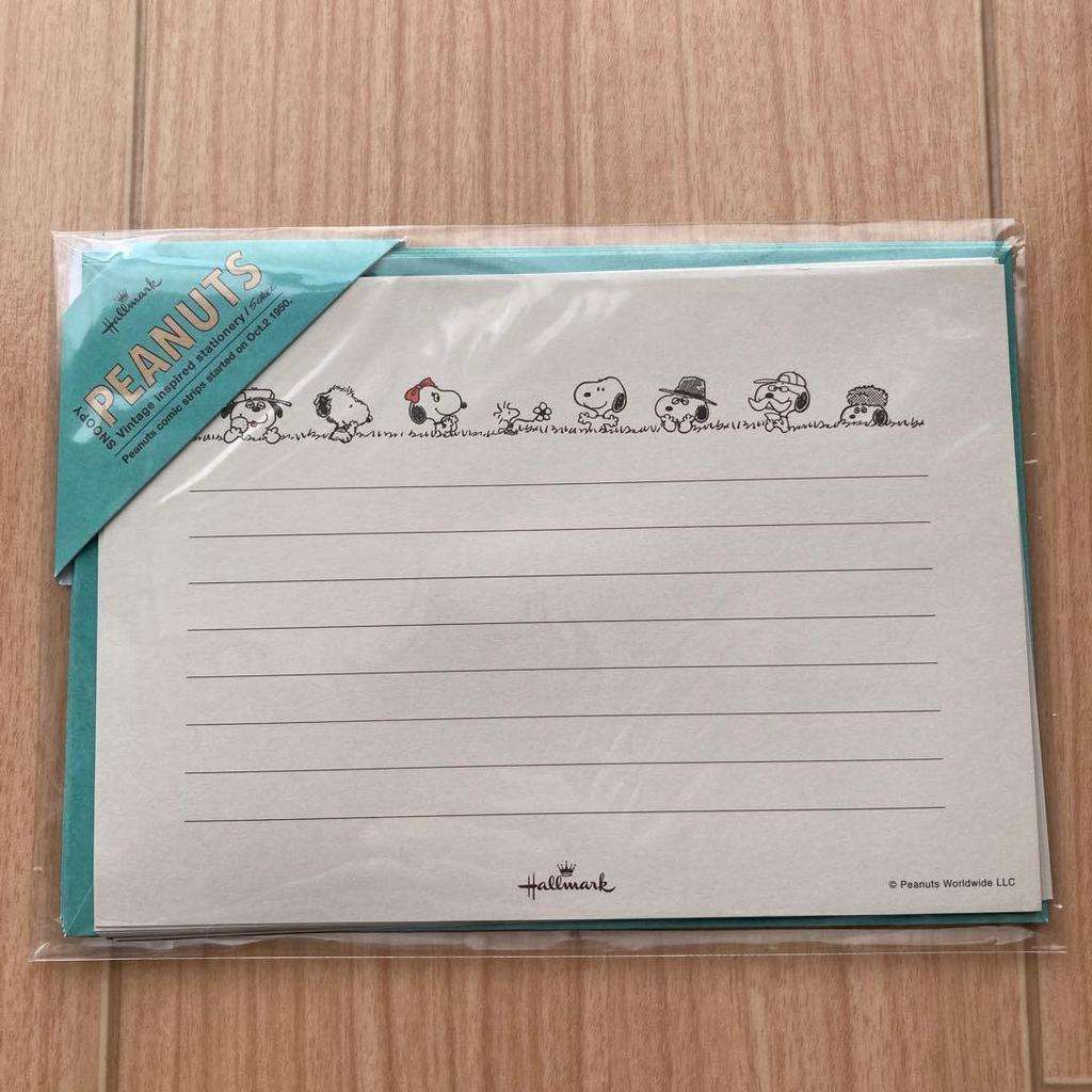 【Direct from Japan】ชุดจดหมาย Peanuts Brothers: จดหมาย 8 ฉบับ และซองจดหมาย 4 ซอง【Japan Exclusive】