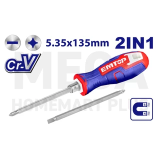 EMTOP ไขควงหัวสลับ 4 นิ้ว ( ปากแบน + ปากแฉก ) รุ่น ESDRH0203