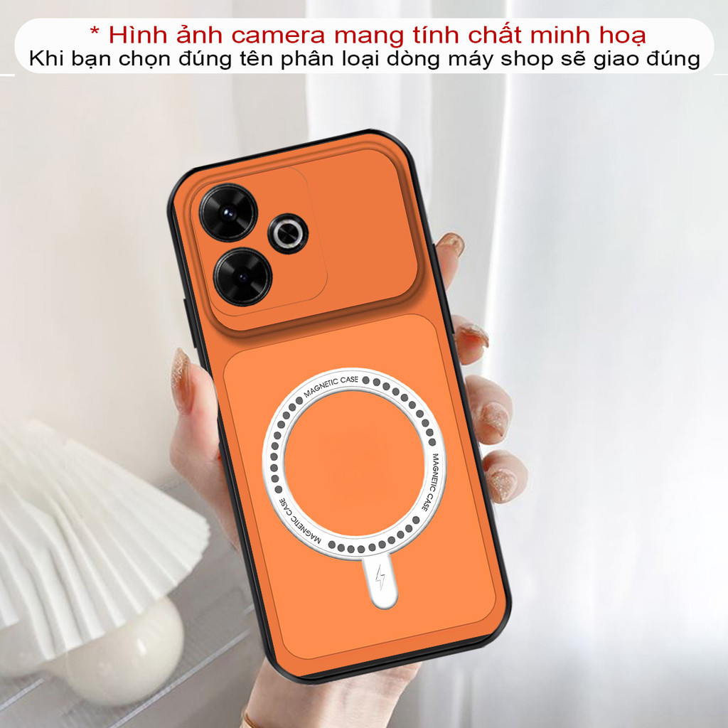 Redmi 13, Redmi Turbo 3 5G, Redmi Note 13R, Redmi 13r 13C 5G 13x เคสยืดหยุ่นพร้อม masef magnetic cir