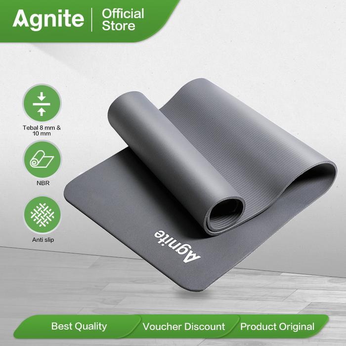 [SPECIAL 2.2] เสื่อโยคะ Agnite / Yoga Matt NBR ความหนา 8mm 10mm ยาว 61 cm ER20X