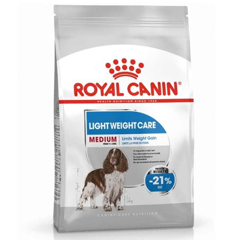 Royal Canin โรยัล คานิน สุนัขโตพันธุ์กลางควบคุมน้ำหนัก 12kg Royal Canin CCN MEDLIGHT WCARE 12K 12kg 
