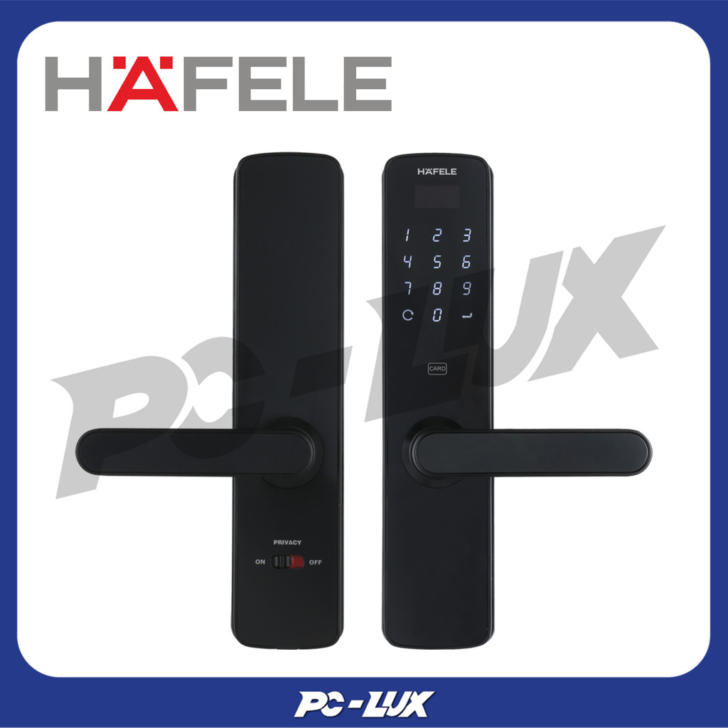 HAFELE กุญแจดิจิทัล Mortise Lock รุ่น DL7000 499.21.217 สีดำ
