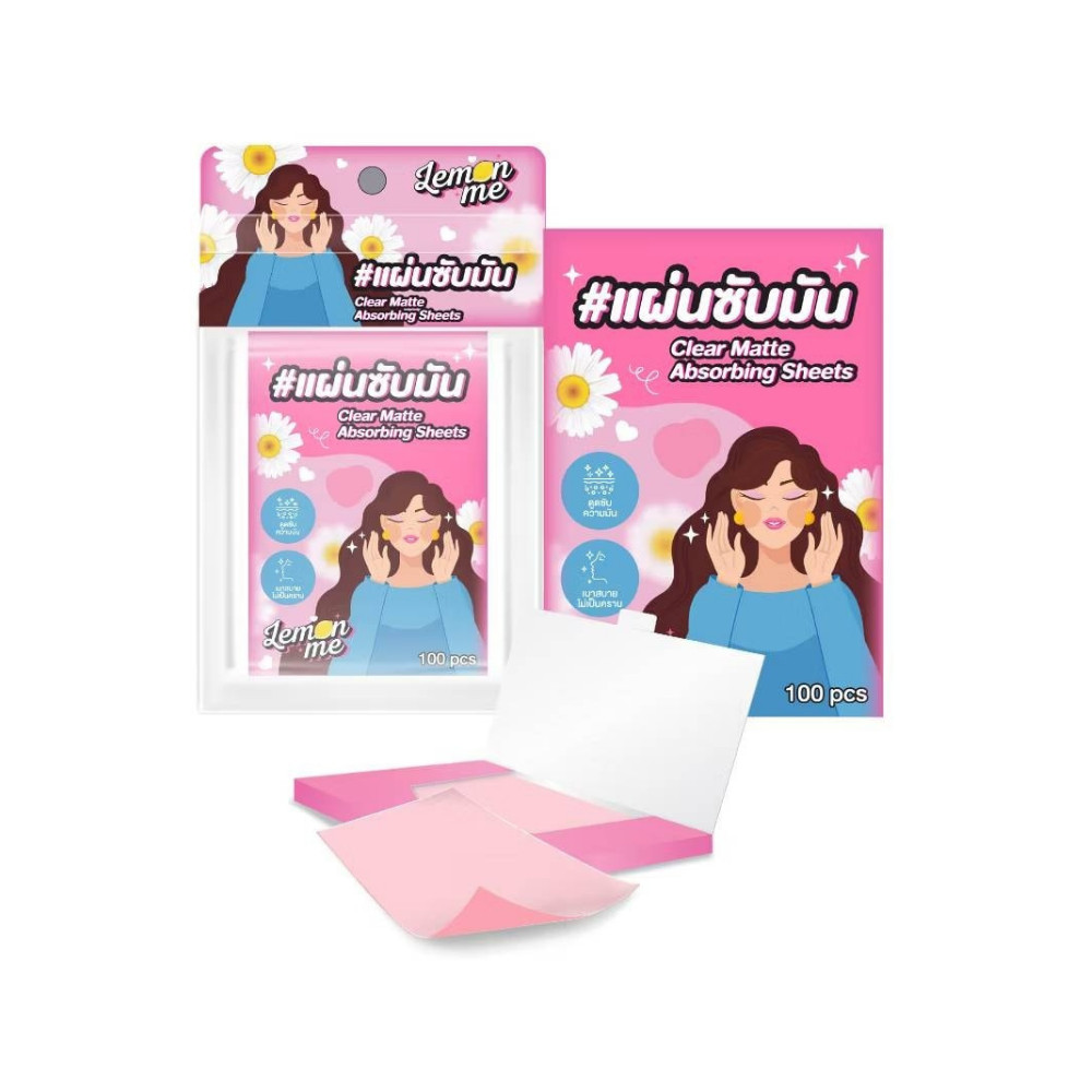 LEMON ME Clear Matte Absorbing Sheets แผ่นซับมัน 100sheet รูปที่ 3