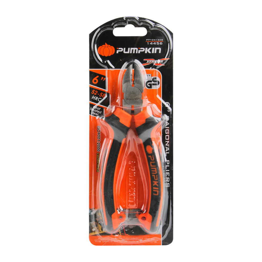 คีมตัดปากเฉียง PUMPKIN รุ่น 14456 ขนาด 6 นิ้ว สีส้ม - ดำ - รูปที่ 5